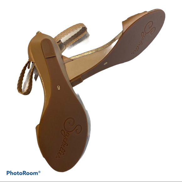 Worn once Seychelles nude leather wedge sandals size 8 - Picture 6 of 6